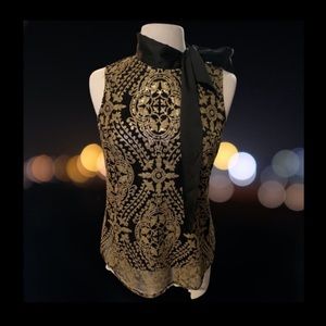 Sequin Sleevless Blouse